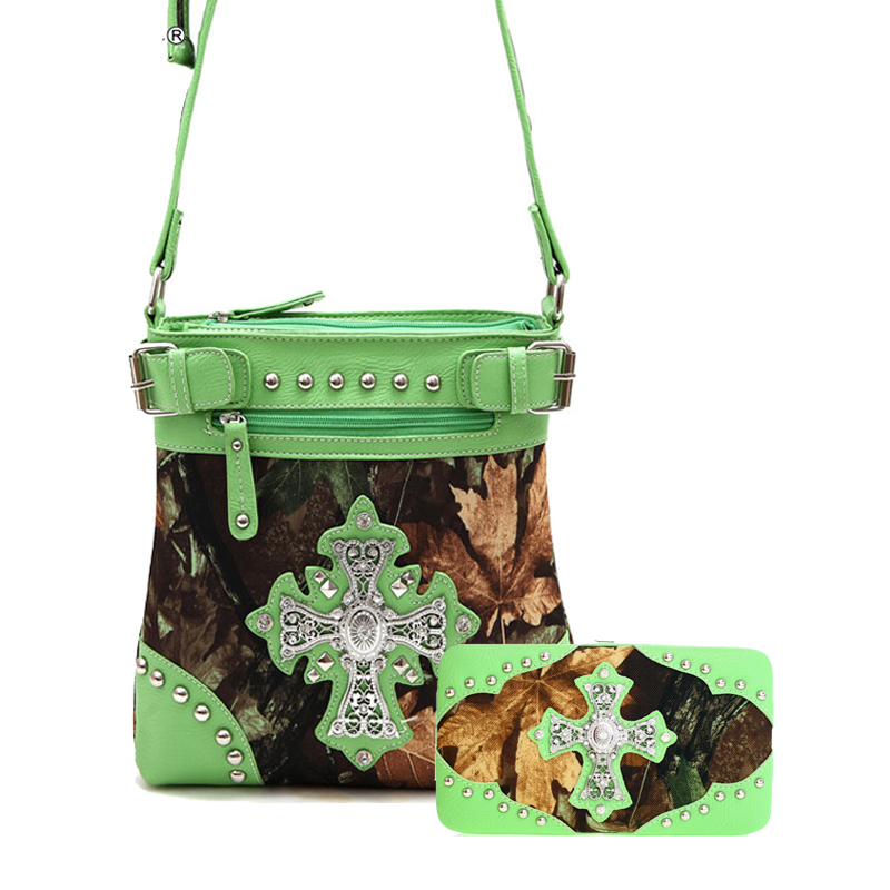 Lime Western Cowgirl Trendy Wallet - FML20 4326 - Click Image to Close